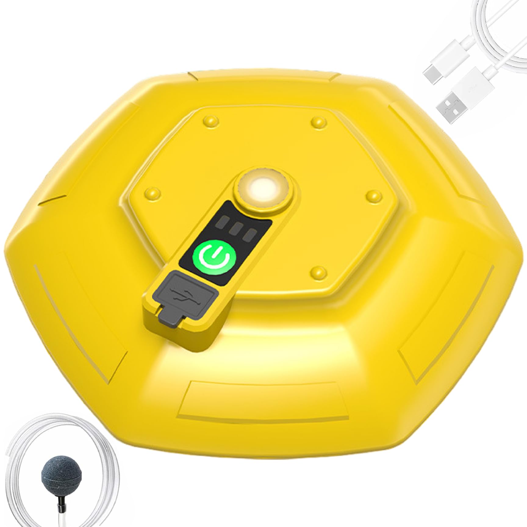 Disque flottant portable pour seau pour garder vos vifs vivants pendant la pêche en bateau