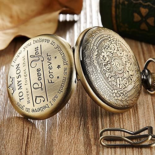 to My Son Bronze Pocket Watch, Birthday Pocket Watch, Graduation Pocket Watch, Father Son Pocket Watch, Son Pocket Watch, Engraved Pocket Watch