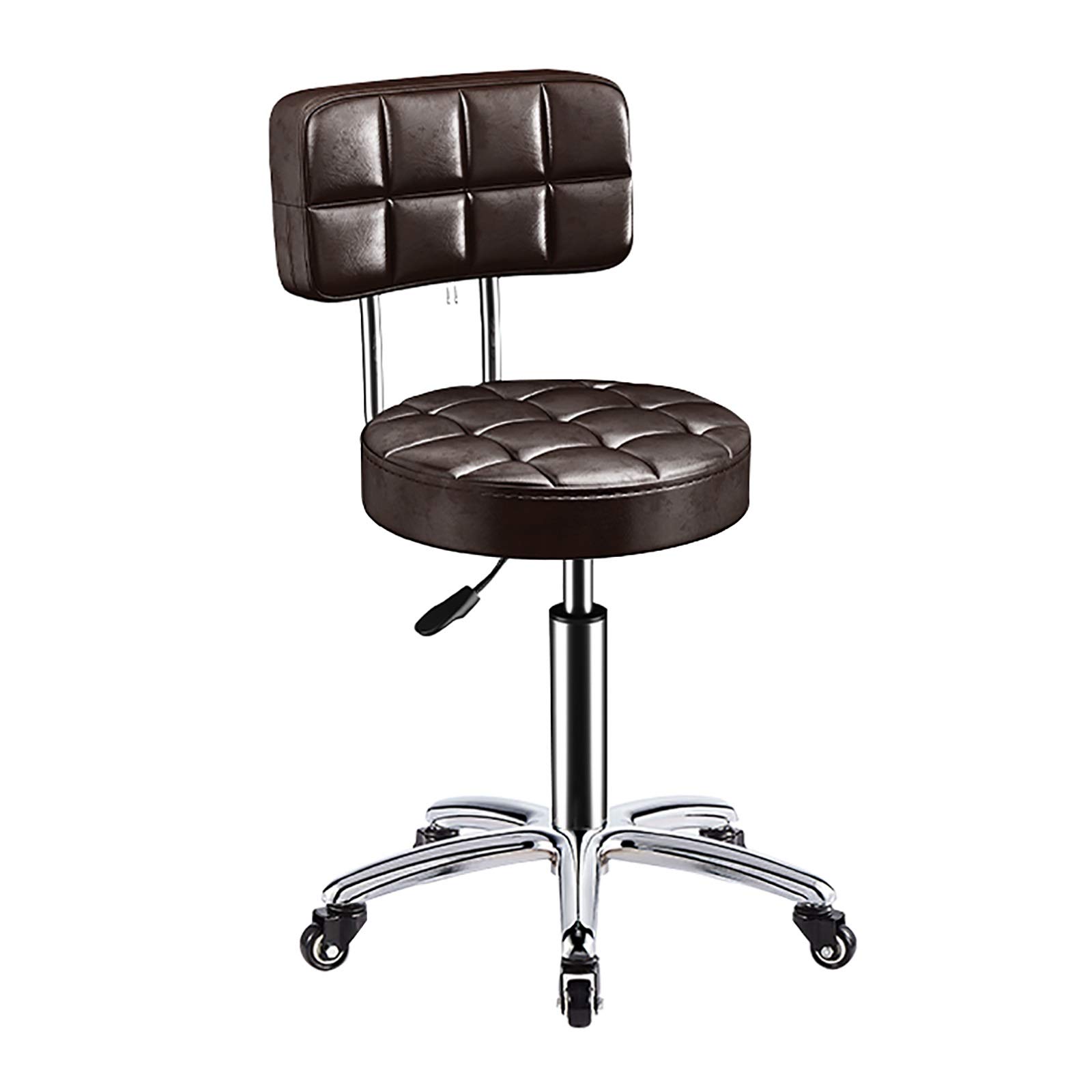 AYCDL Bar Stools, Height Adjustable Bar Chairs,artificial Leather, 360° Swivel Kitchen Stool With Backrest,A4