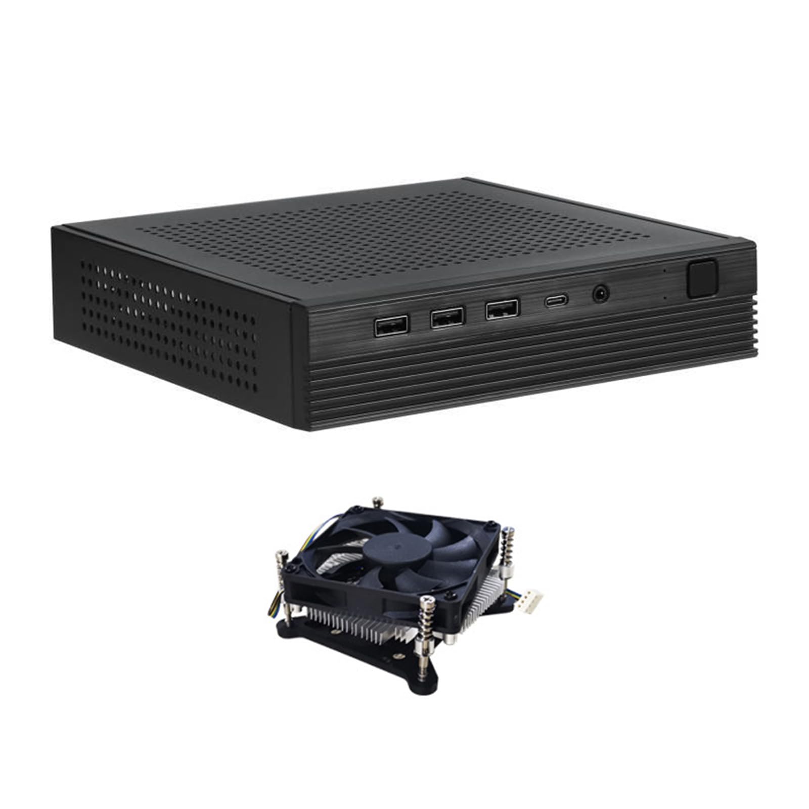 TX06 Piccolo ITX PC Case Per Sottile DCIN Schede Madri Appassionati Di Computer E Postazioni di Lavoro Efficienti DCIN Mainbord