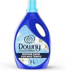 Downy Amaciante Concentrado Brisa Suave 3L, Rende 12L, Perfume Suave por Mais Tempo, Aroma Leve, Fresco e Floral, Amaciante Downy Concentrado