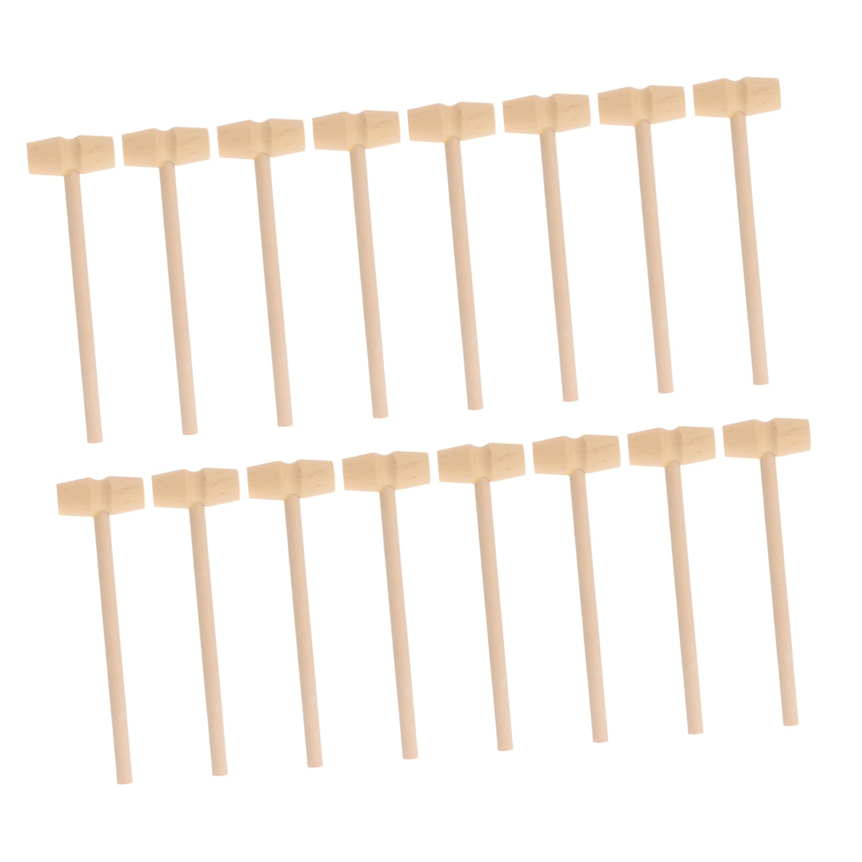 HAWILLOSCH Funny Mallet Toy for Kids 20 Pcs Mini Unfinished Hammer DIY Gavel Toy Toddler Hammer for Kids