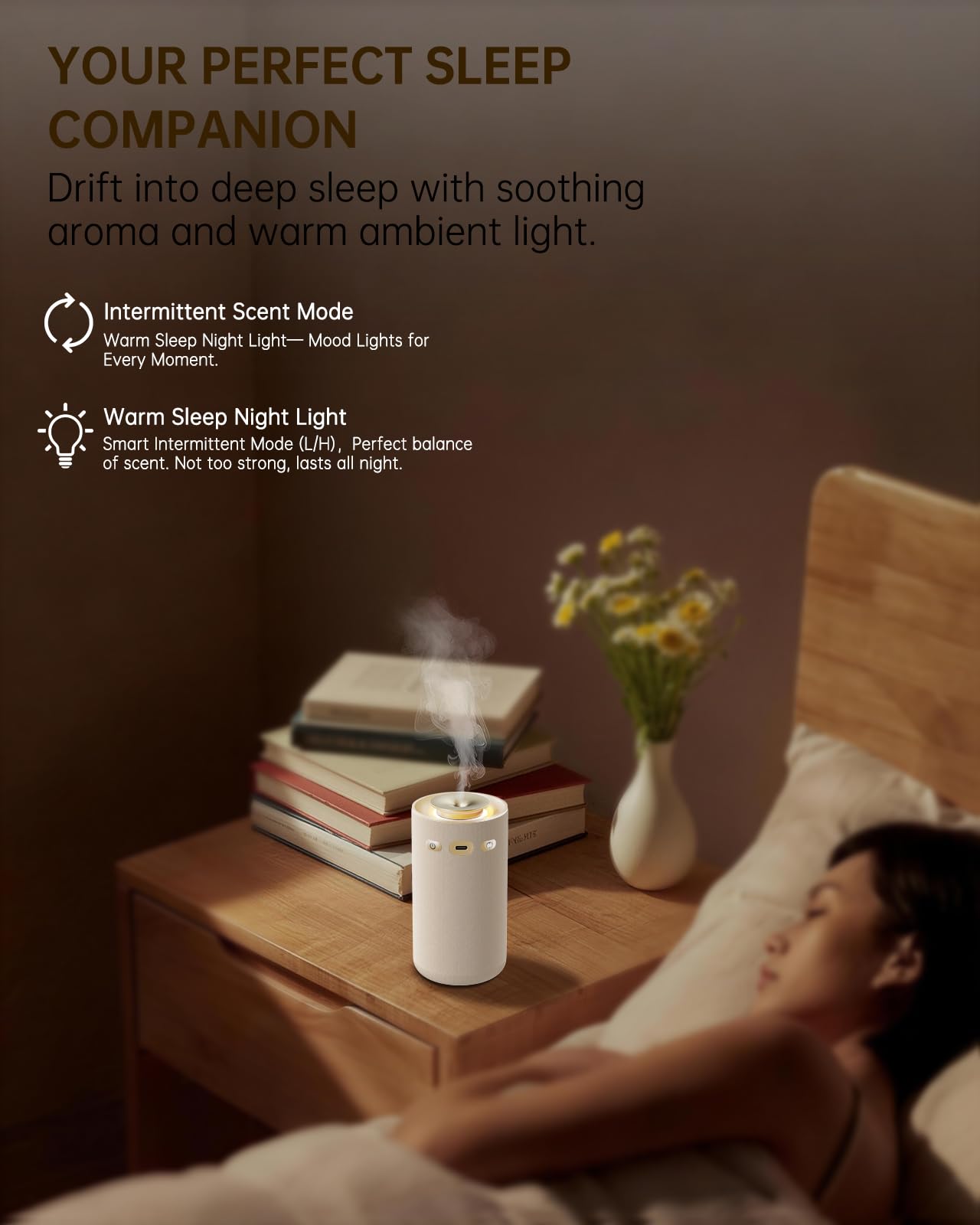 Diffuseur Huile Essentielle sans Eau Rechargeable – Nébulisateur à Froid Pur en Tissu Beige, Parfumeur d'Ambiance Silencieux et sans Fil pour Yoga, Détente et Déco Salon