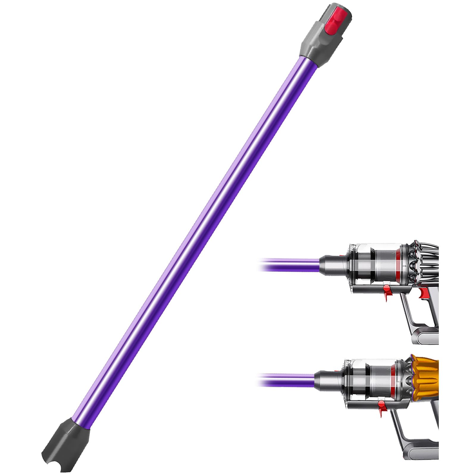 Replacement Attachments Quick Release Wand for Dyson V10 Digital Slim and V12 Detect Slim Handheld Cleaner, Cordless Stick Vacuum Parts Accessories (Purple)