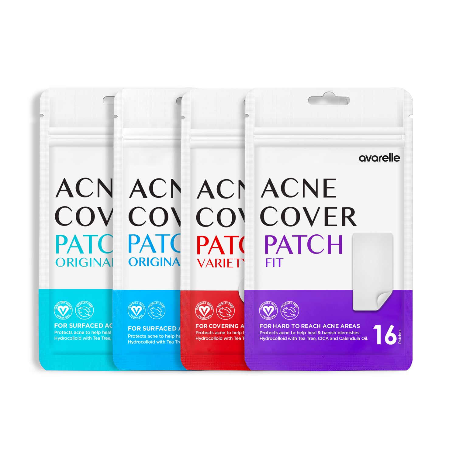 AVARELLE Pimple Patches 40 Count Hydrocolloid Acne Patches Acne Treatment for Blemishes and Zit with Tea Tree Oil