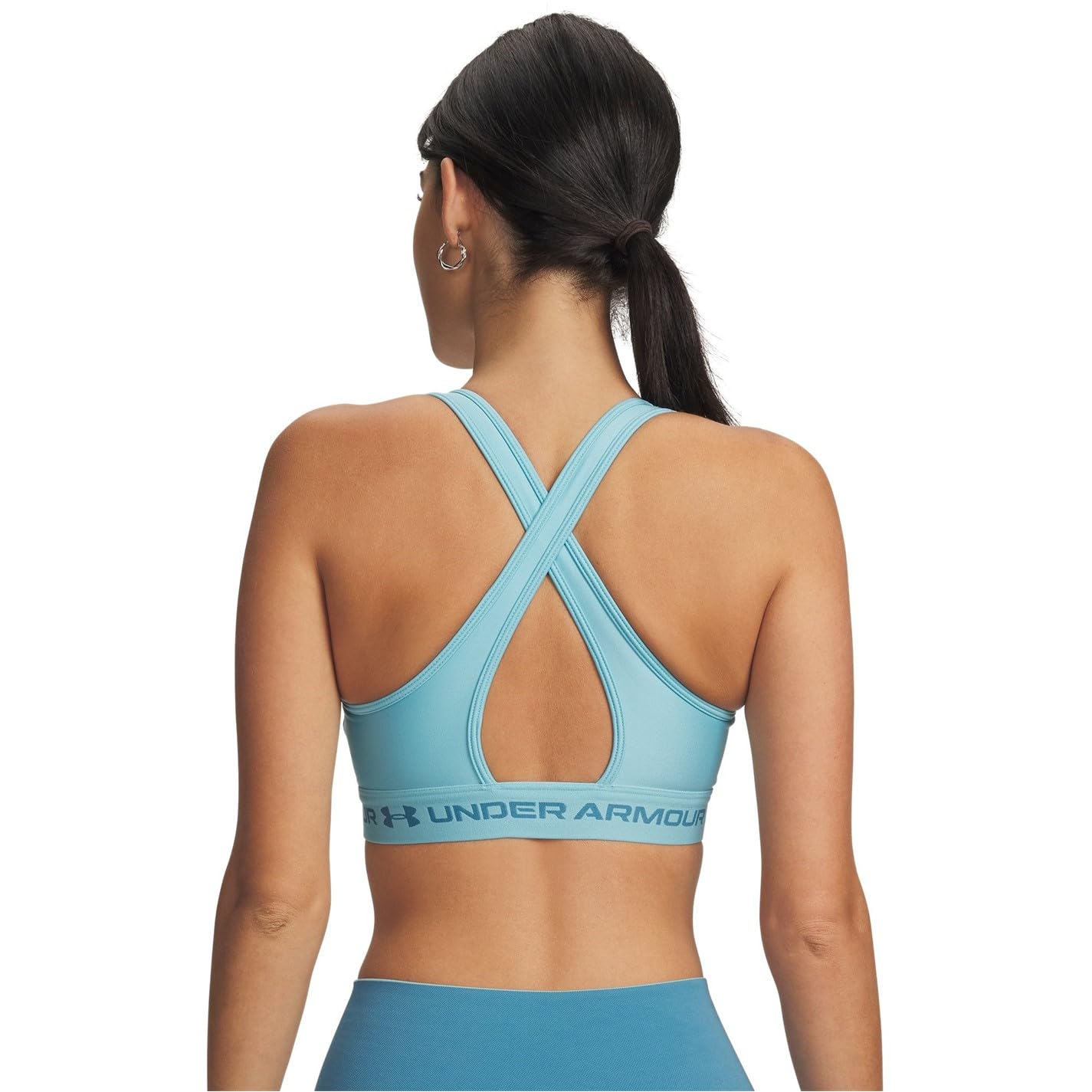 Under Armour Damski biustonosz sportowy ze skrzyżowanymi plecami, średnie obciążenie