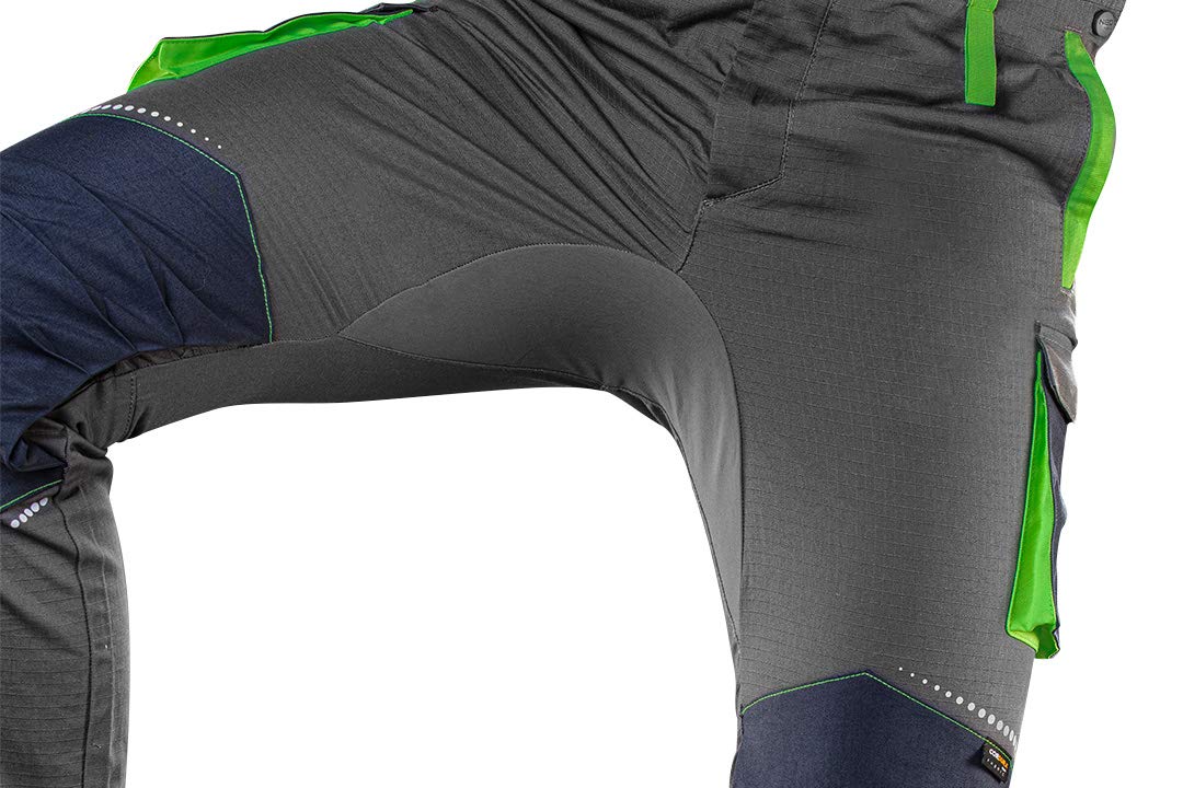 NEO TOOLS Salopette de travail pour homme - 60% coton, 37% polyester, 3% élasthanne - 255 g/m² - Taille XS à 3XL - Poches multifonctions, taille élastique et bretelles renfort