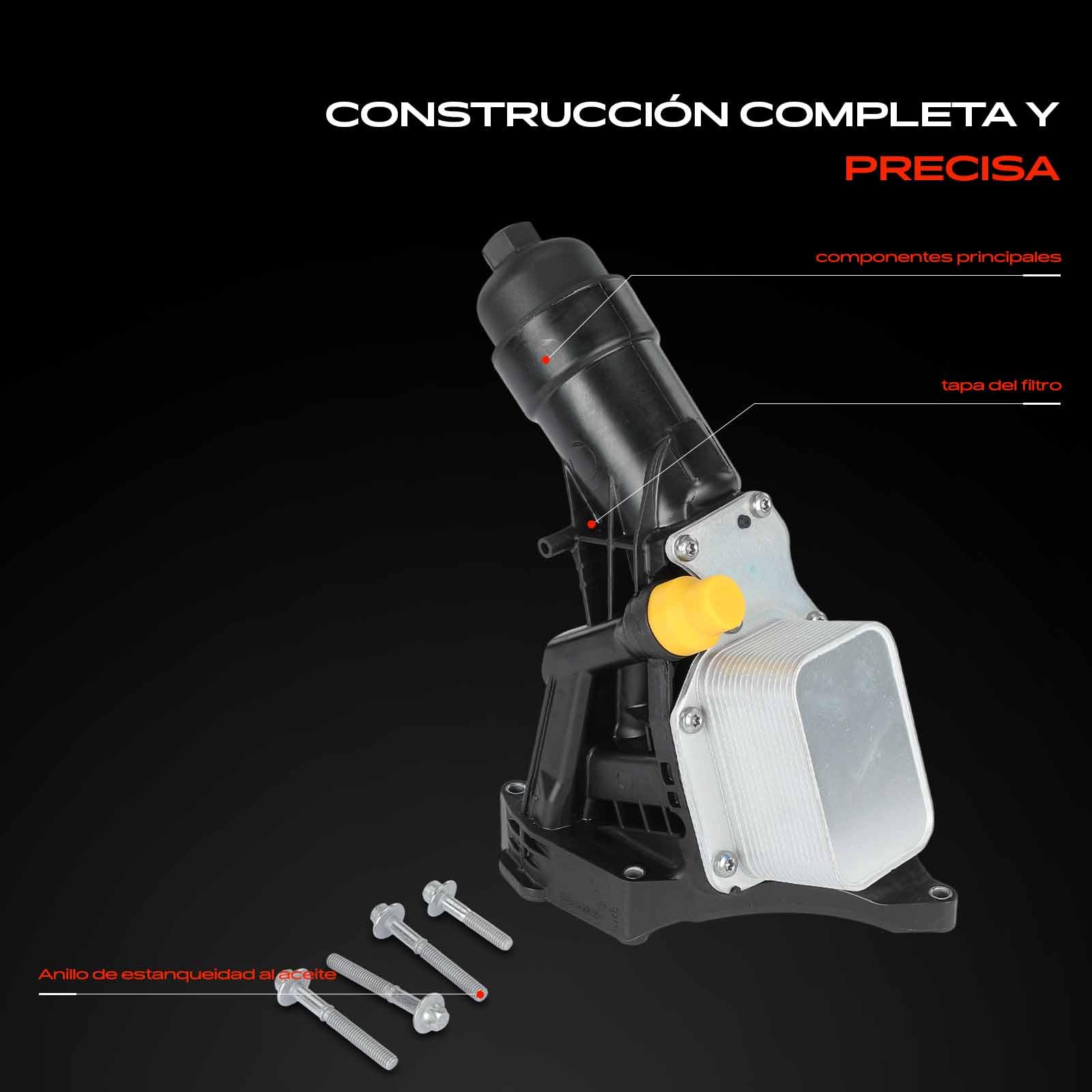 Frankberg Enfriador de aceite del motor 11428586673 | Compatible con: 6 Gran Turismo G32, Serie 7 G11 G12, Serie 5 F10, Serie 1 F20, 4 Cabriolet F33 F83, 1 Furgoneta F20