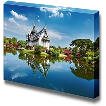 wall26 Beautiful Landmark Sanphet Prasat Palace Ancient City Bangkok Thailand - Canvas Art Wall Art - 16" x 24"