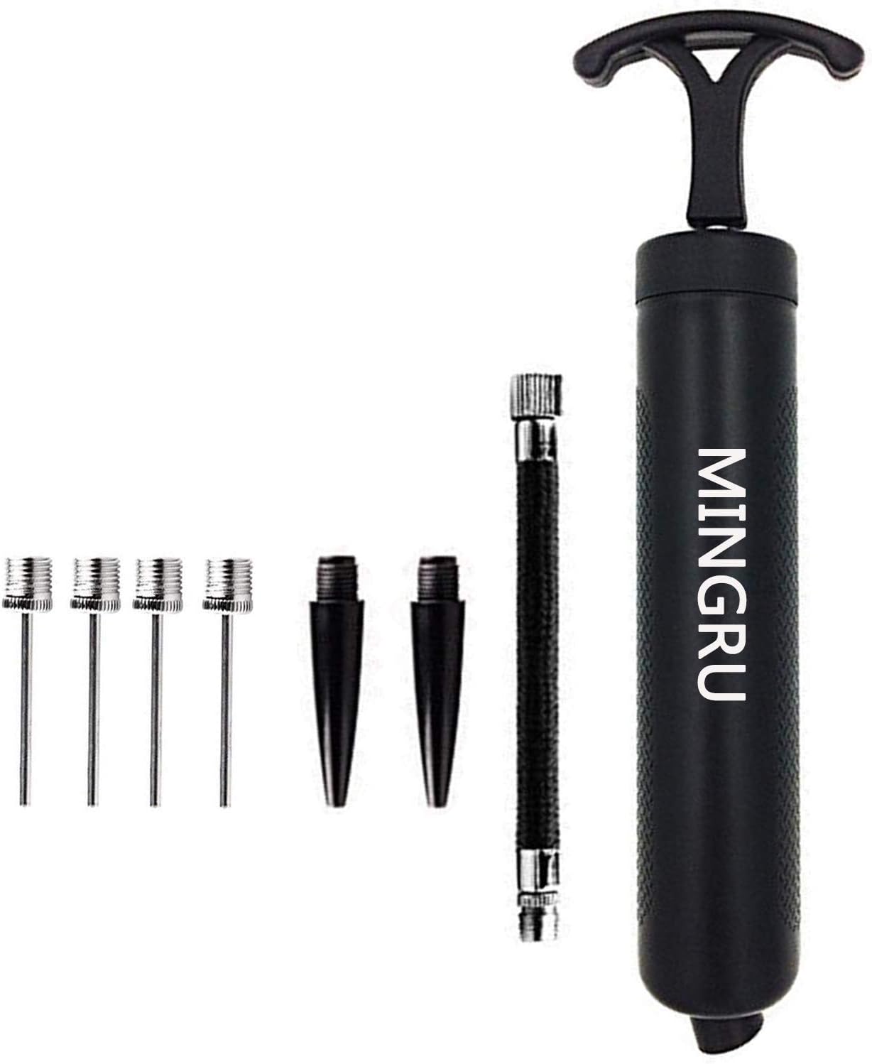 Ball Pump for Basketball, Soccer, Volleyball, Rugby, Water Polo Ball & Other Inflatables Air Pump, Needles and Nozzles Included