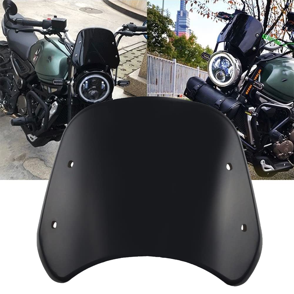 Compatibile con Moto Guzzi V7 V9 V50 Parabrezza Schermo Deflettore Copertura Protezione