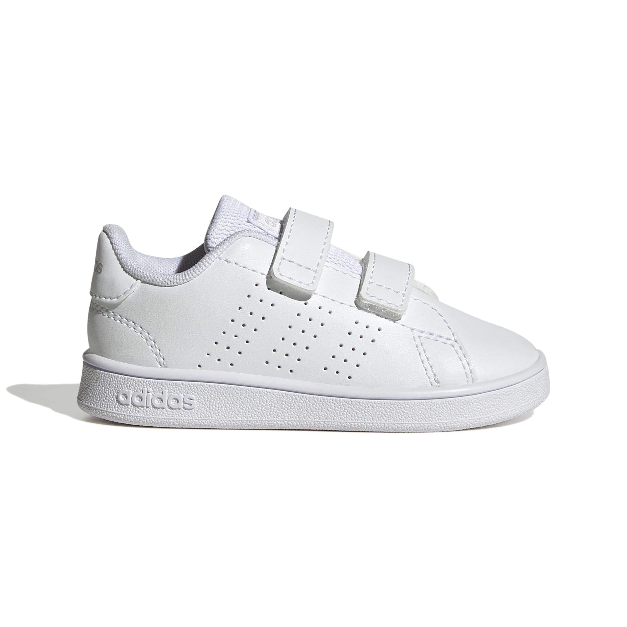 adidas Uniseks - niemowleta Advantage Lifestyle Court Two Hook-And-Loop Shoes, ftwr white/ftwr white/grey one, 26 EU