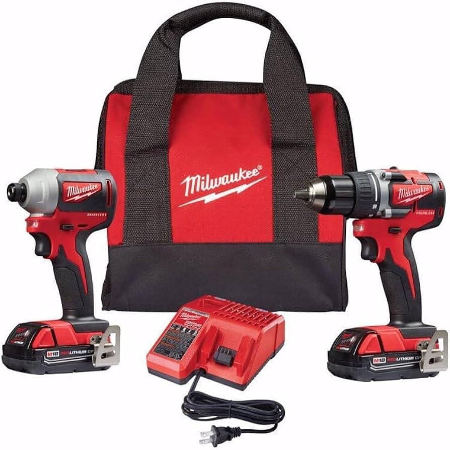 2892-22CT M18 Compact Brushless 2-Tool Combo Kit, Drill Driver/Impact Driver