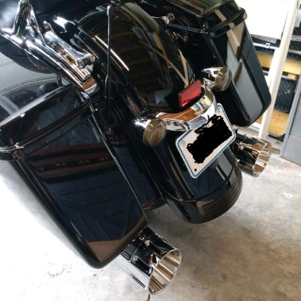 Bеѕt Quаlіtу 🔥 SHARKROAD Chrome 4.5 Large Outlet Slip Ons Muffler Exhaust For Harley Davidson Touring 2017-UP, Deep Bass Throaty Sound Harley Muffler. Fit Street Glide, Road Glide, Road King, Electra Glide, 05CC