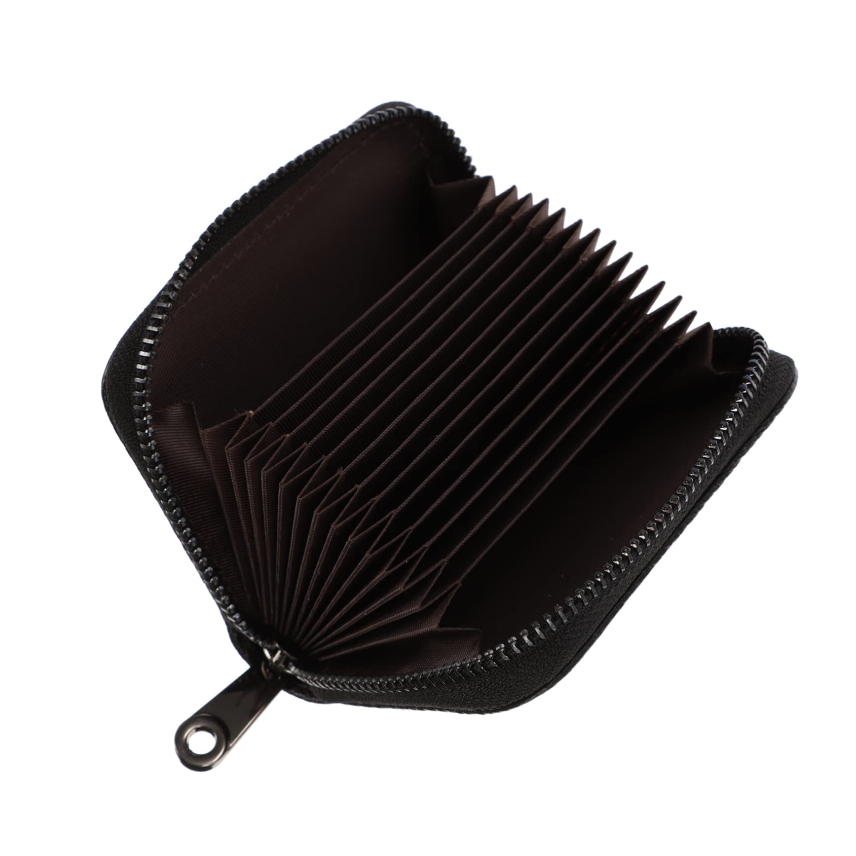 CONGARTENO 1Pc Slot PU Leather Zipper Card Wallet Theft Protective Purse for Credit Id Cards Durable and Stylish Design for Daily Use and Gifting