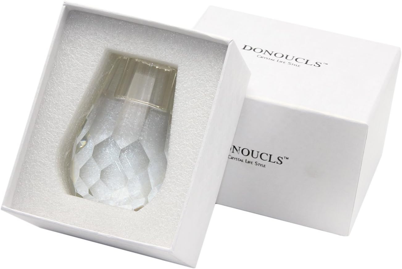 Crystal Candle Holder Honeycomb Designed Hand Cut Crystal Household Taper Candlesticks Banquet Decorations for Dinner 2.4x3.2Inches Pack of 2, Clear - Image 6