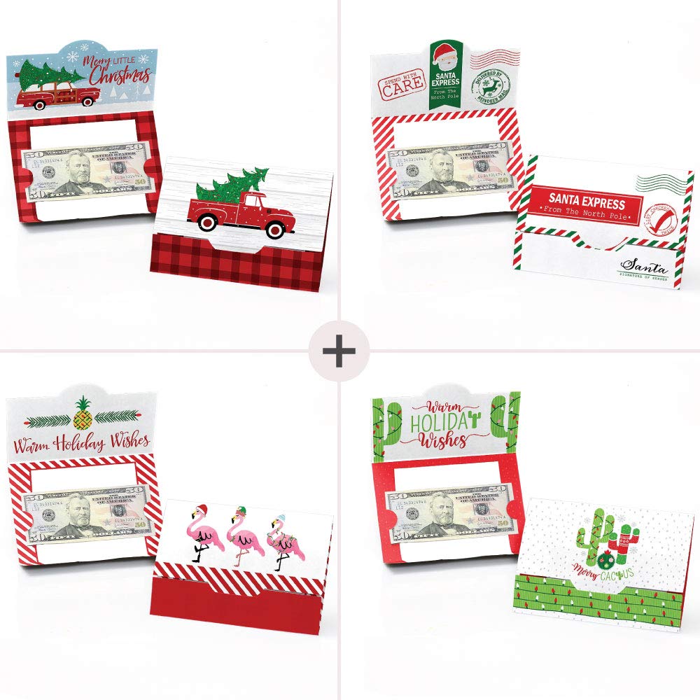 Religiöse Weihnachtskarten – Frohe Weihnachten Kreuz Geld- & Geschenkkartenhalter, Set Von 8
