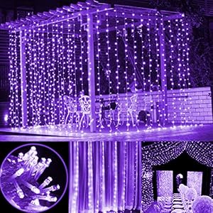 Twinklestar66x98ft300ledcurtainstringlightsfairystringlightswithremotecontroltimerforhalloweenpartybedroomhomedecorpurple Urban Country Home Decor Twinkle star 66x98ft 300 led curtain string lights fairy string lights with remote control timer for halloween party bedroom home decor purple urban country home decor