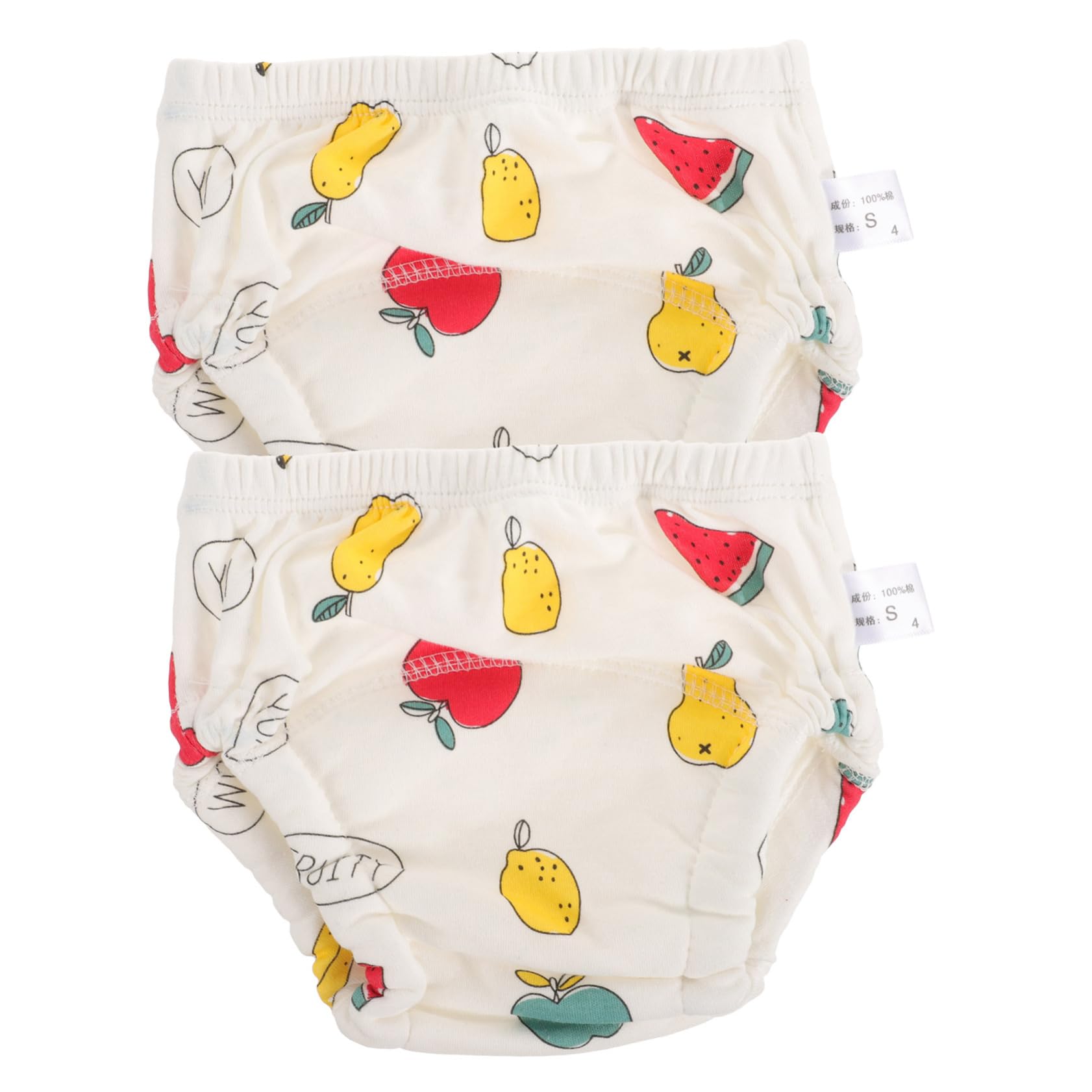 LIFKOME 2 Pcs Training Pants Baby Diaper Cover Washable Cotton Diaper Pants for Boys Girls
