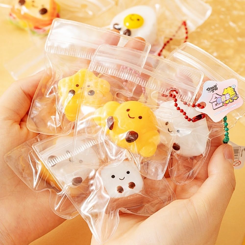 Amazon | aelah スクイーズ PVC製 キーホルダー 15個入 ぷにぷに食品