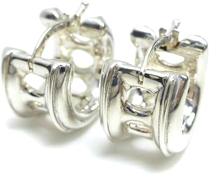 Amazon | [ボッテガ ヴェネタ] フープ ピアス Ag925 シルバー 両耳用