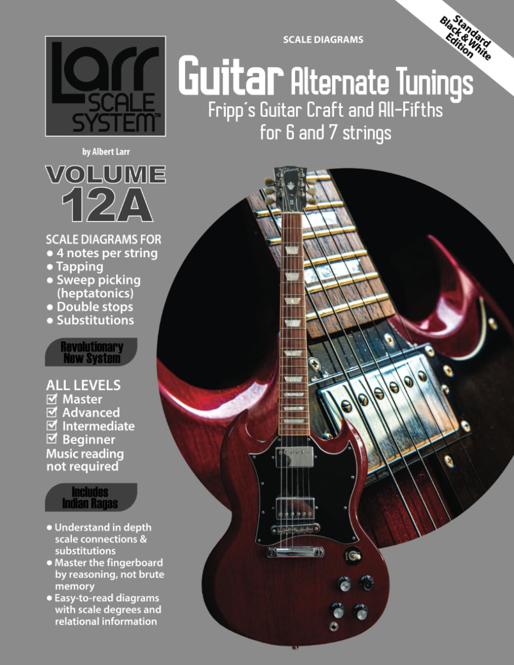 Accordage guitare en quintes et gammes alternatives pour guitare 7 cordes Larr Scale System 12A