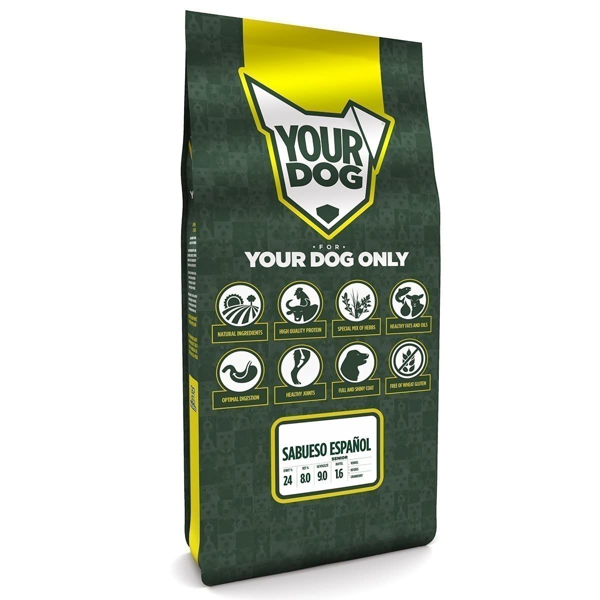 Yourdog 12 kg Sabueso espaÑol Senior Hondenvoer