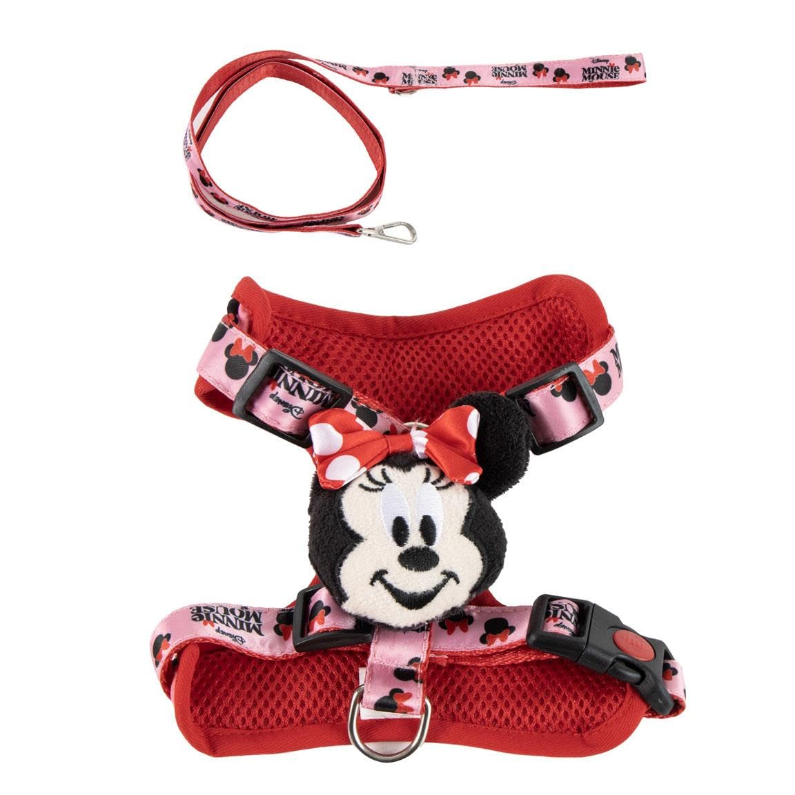 Minnie Mouse Set Arnés y Correa para Perro Disney Oficial