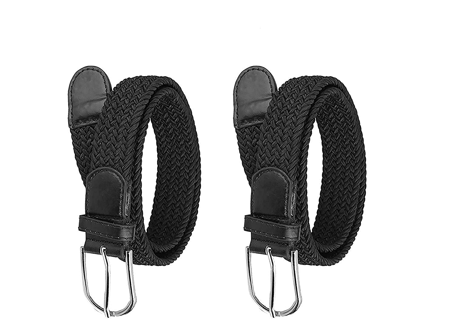 sk universal FAZON Men's & Women BLACK,BLACKcotton Canvas Stretchable Belt (Size 28 To 36 Inch)-picture-17