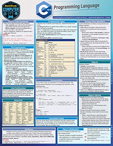 C++ Programming Language: a QuickStudy Laminated Reference (Quickstudy Reference Guide)