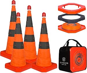 VEVOR Lot De 20 Cônes De Signalisation De 45,7 Cm, Cônes De Sécurité