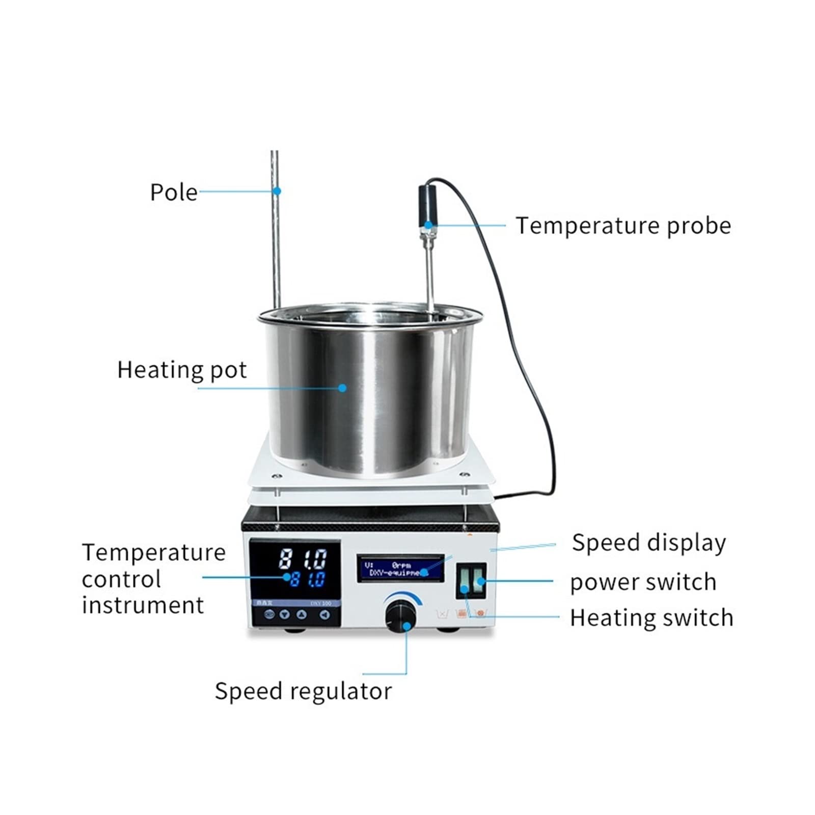 Mieszadło Magnetyczne, Ogrzewanie Mieszadło magnetyczne Lab Cyfrowy wyświetlacz Mikser o stałej temperaturze(DF-101A)