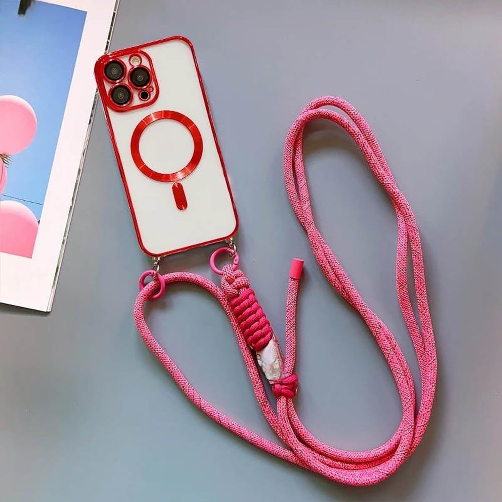 Étui magnétique iPhone 12 anti-chute avec lanière pour éviter les pertes - 2