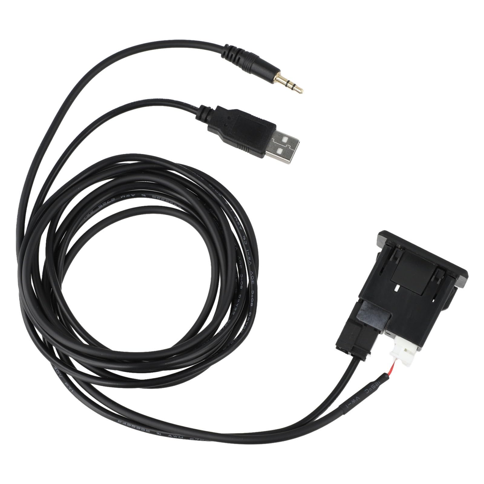 Adaptador estéreo para automóvil Interfaz de audio 150 cm longitud pieza de automóvil