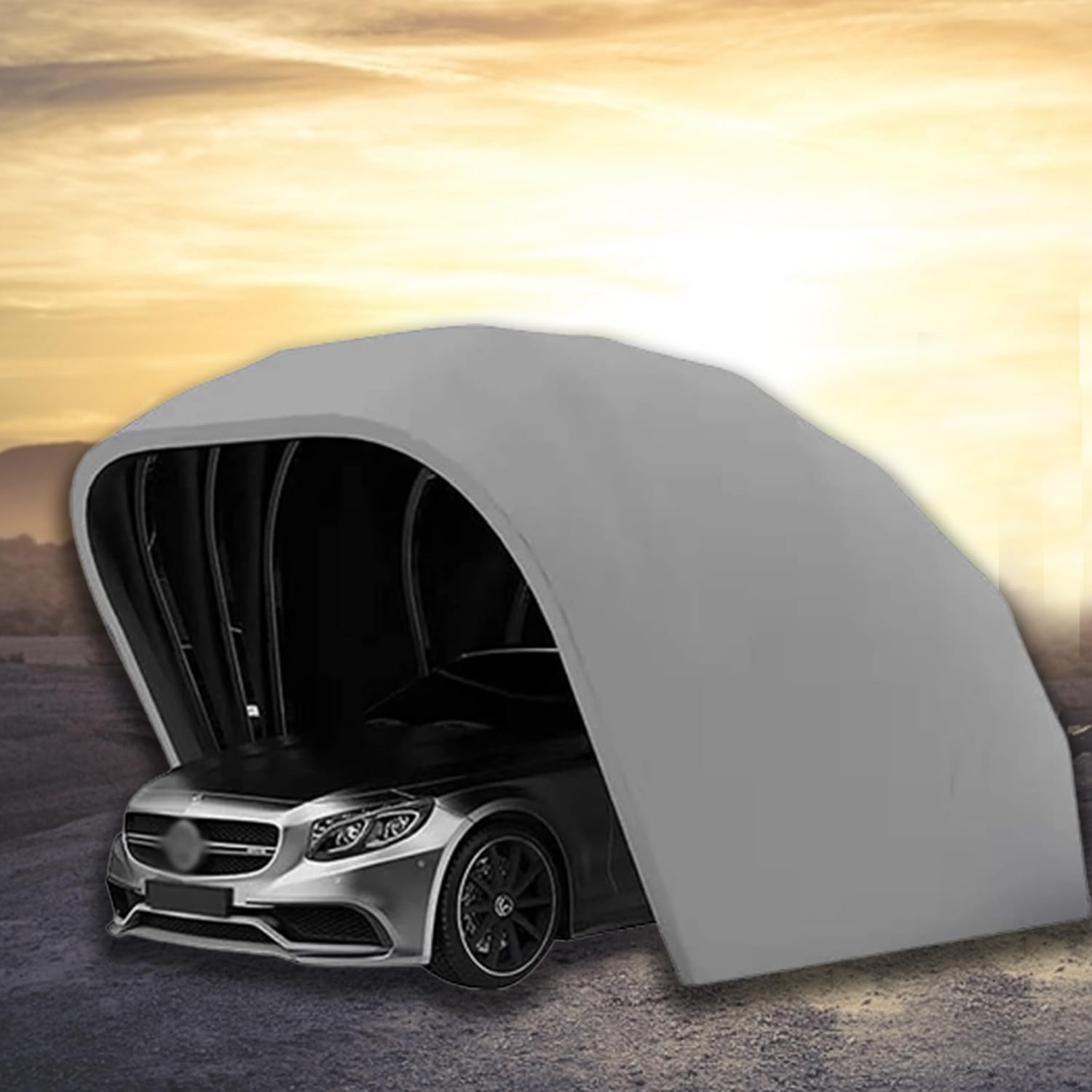 Riparo telescopico automatico per auto, con protezione solare e pioggia, per parcheggio esterno e campeggio