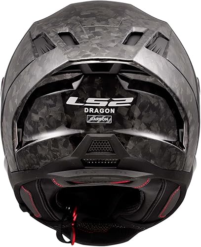 Miniatura 3 de LS2 Helmets Dragon Casco integral de motocicleta de carbono con parasol