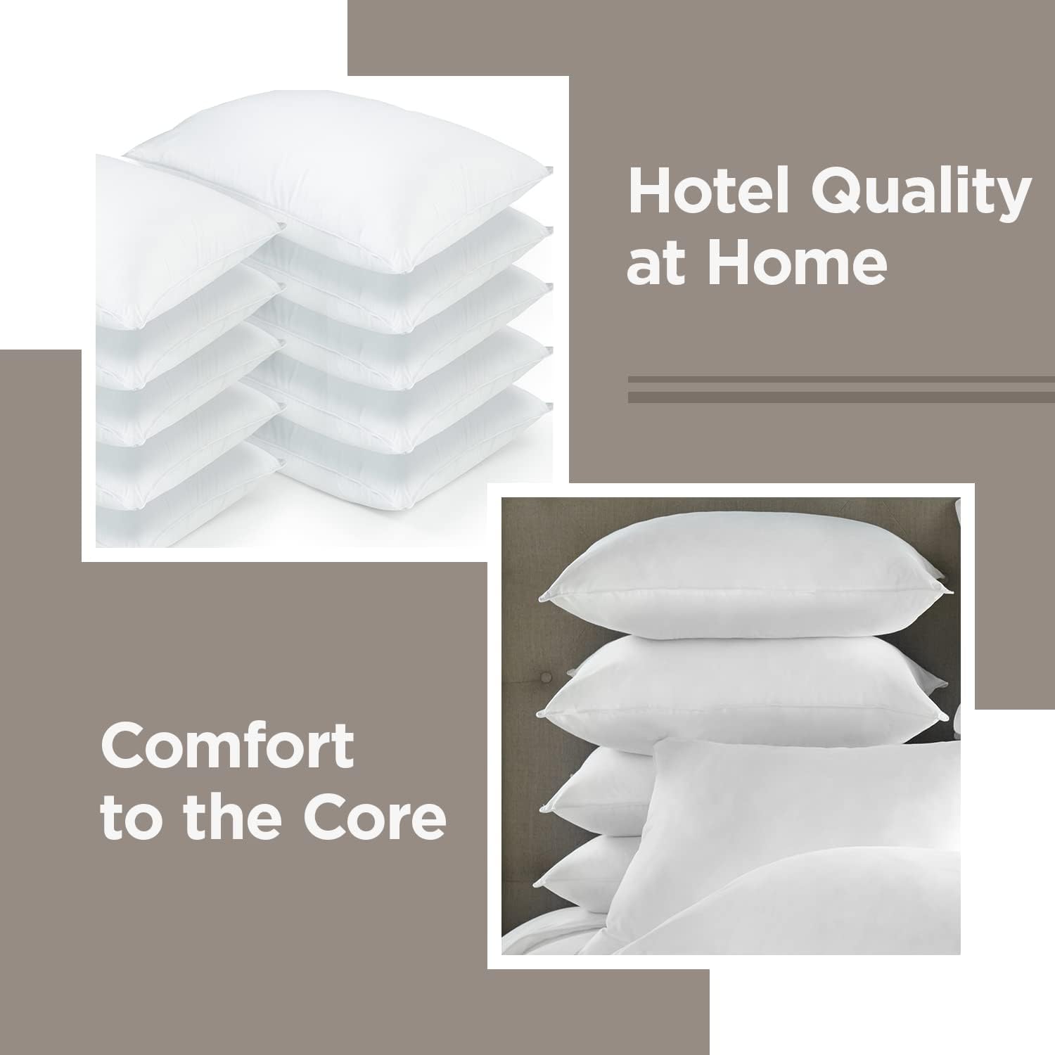 Black Friday - 50% OFF Downlite Hotel Style Hypoallergenic Down Alternative Pillow – Soft/Medium Density – Jumbo Size, 20 x 28 – Sham Stuffer – 10 pack One-Day Sale: Up to 50% Off Downlite Hotel Style Hypoallergenic Down Alternative Pillow – Soft/Medium Density – Jumbo Size, 20 x 28 – Sham Stuffer – 10 pack