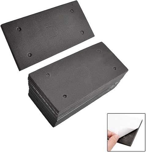 Miniatura 3 de 20 piezas de espuma adhesiva rectangular de repuesto para lijadora de espuma para Makita 4510 (4.5 x 4.3 x 0.3 pulgadas)