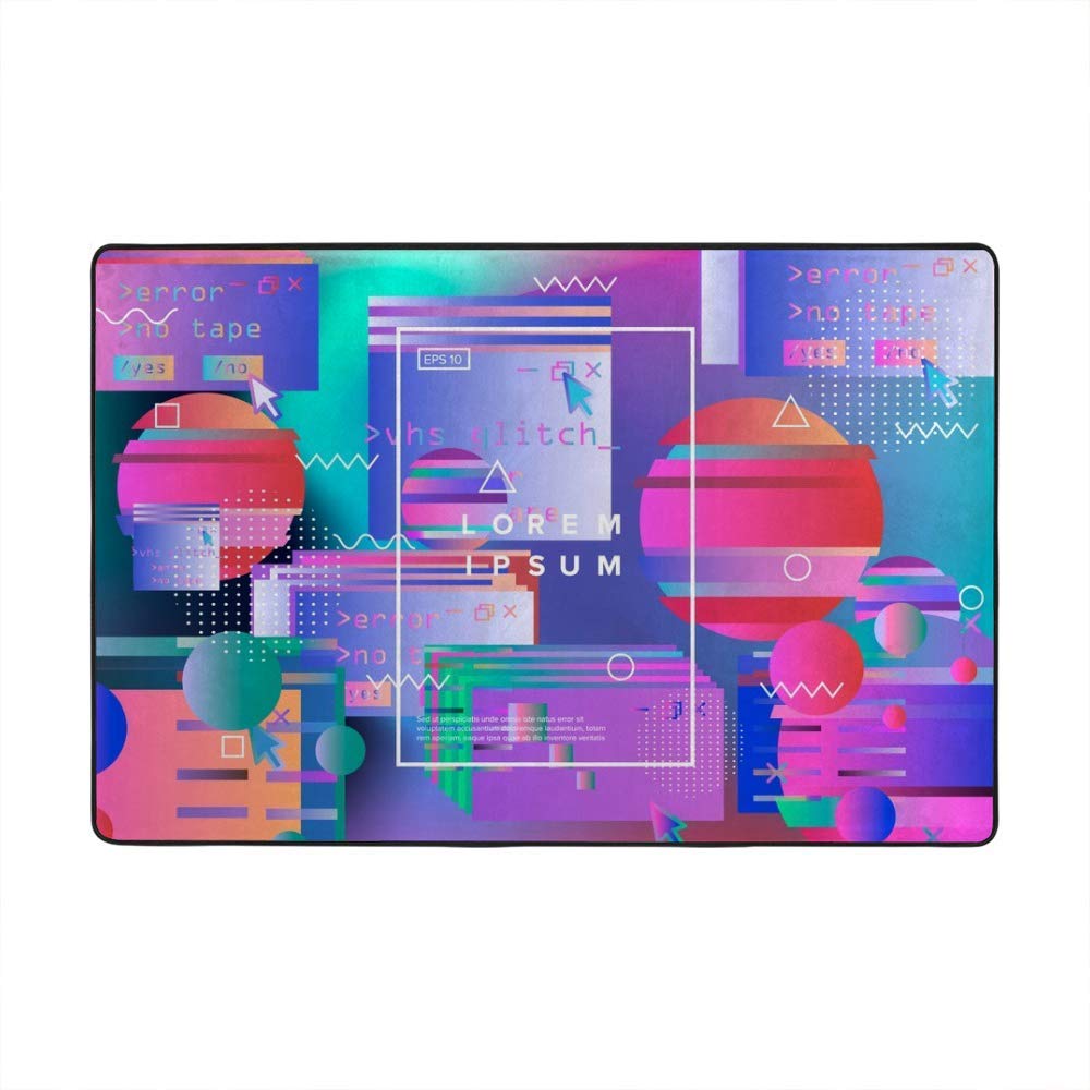 Tapis de surface pour ordinateur Vaporwave abstrait pour bureau de gamer