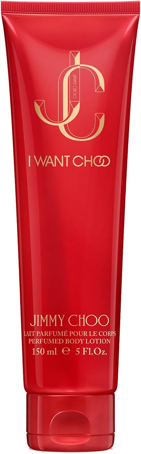 I Want Choo Perfumed Body Lotion - Women's Scented Lotion - Floral Gourmand Woody - With notes of Mandarine Juice, Red Spider Lily & Vanilla - 5.0 Fl Oz