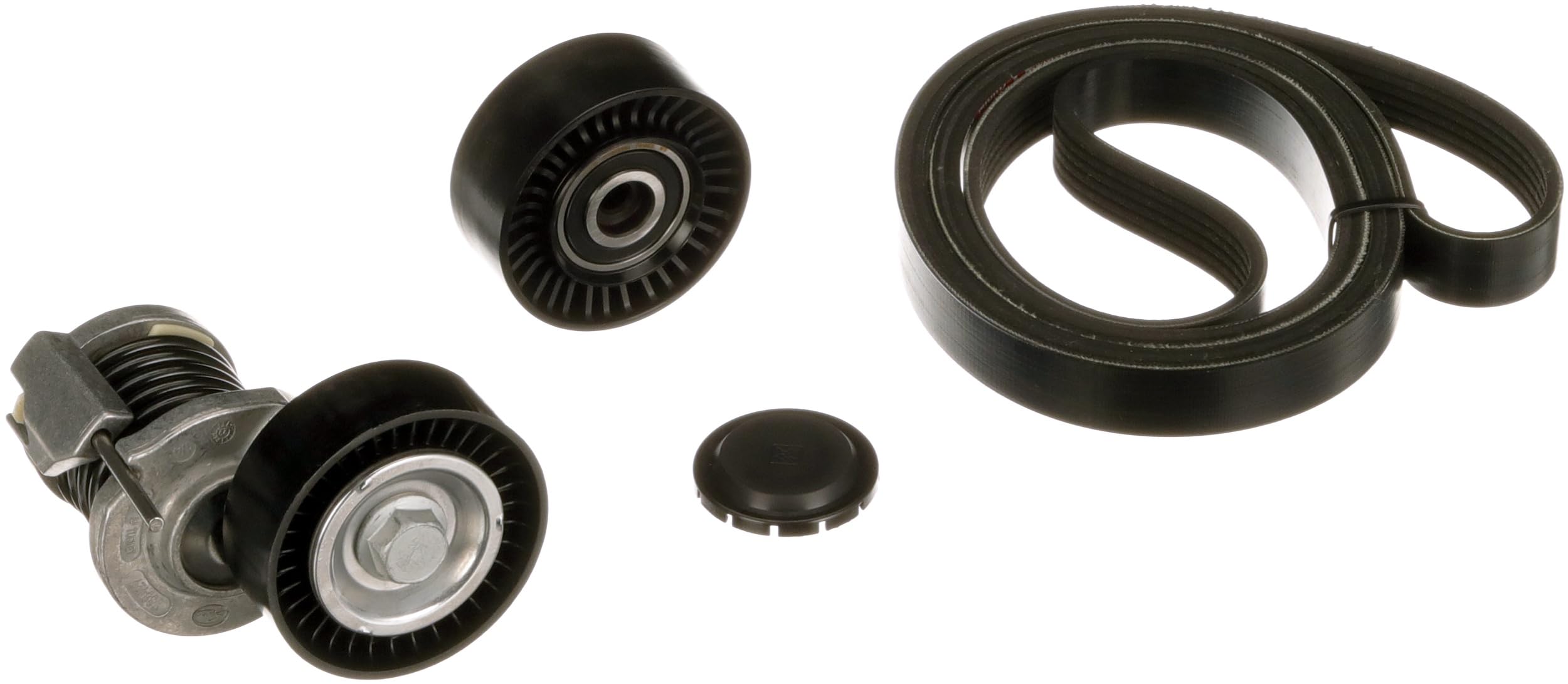 GATES Kit Cinghie Poly-V K016PK1580XS Gomma Compatibilità con AUDI Q5 8RB A4 Avant 8K5, B8 A4 Sedan 8K2, B8 A5 Coupe 8T3 A5 Sportback 8TA A6 Avant 4F5, C6