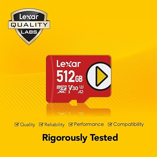 Miniatura 5 de Lexar PLAY Tarjeta microSDXC UHS-I de 512GB, hasta 150MBs de lectura, compatible con Nintendo-Switch, dispositivos de juego portátiles, teléfonos