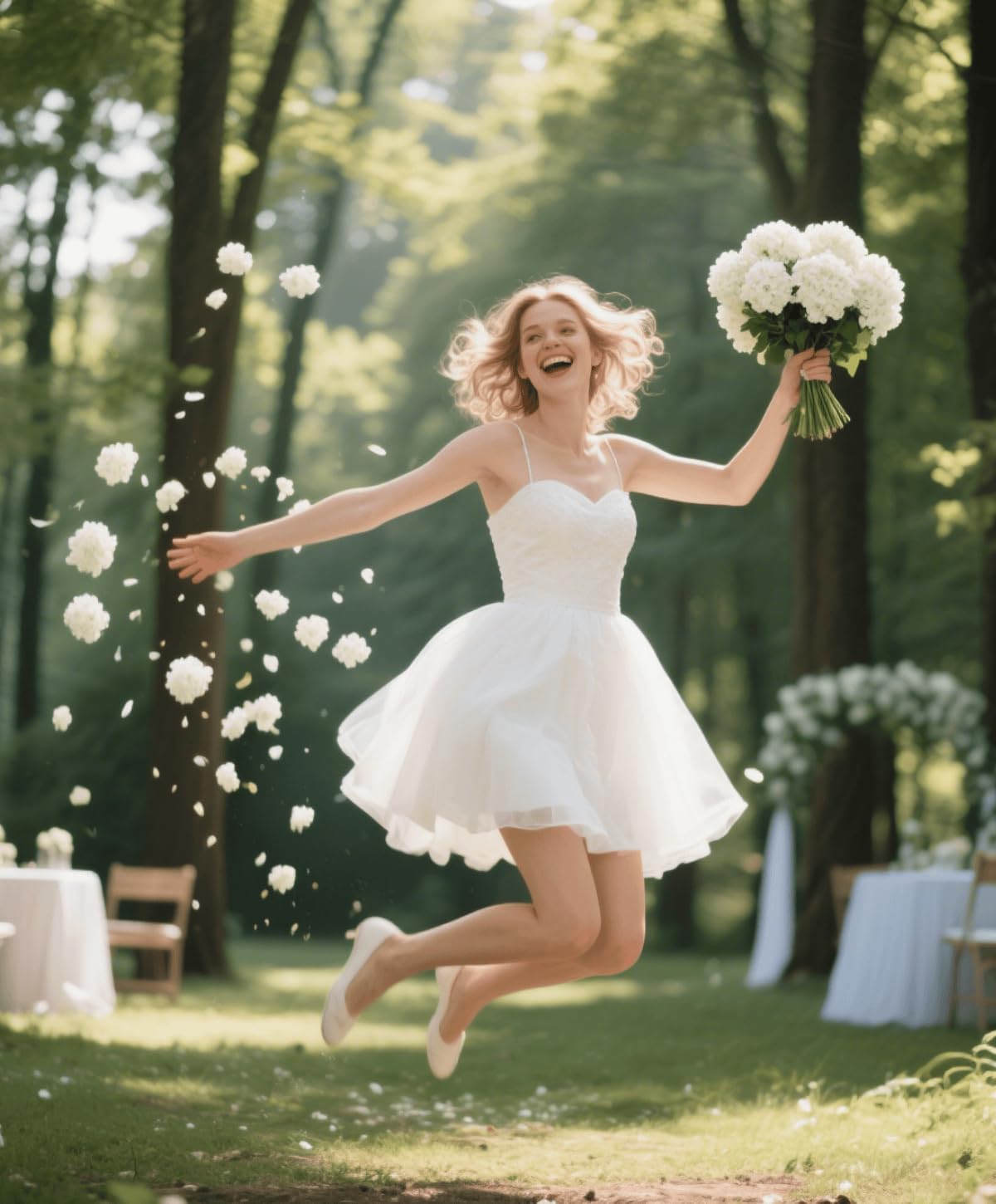 Artificial White Hydrangea Flowers with Leaves, 50 Pack, 6 Inch Silk Flower Heads, DIY Mother's Day Wedding Decor Set with 100 Leaves, 50 Stems - Image 5