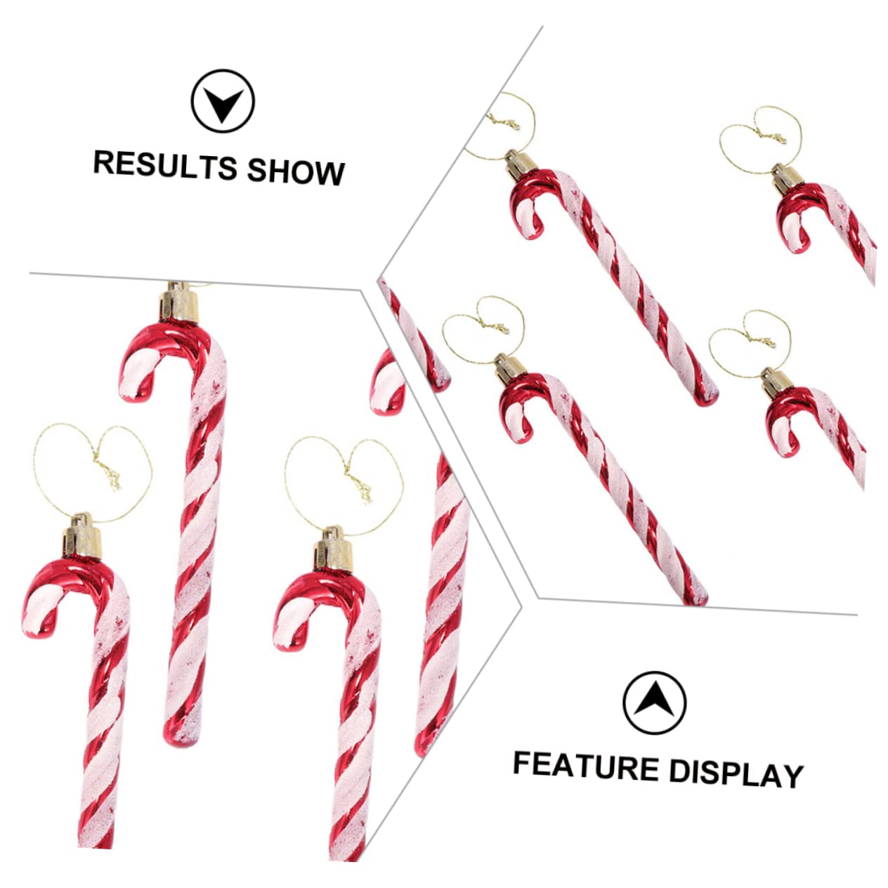 Cabilock 30piezas Adornos Colgantes De Bastón De Navidad Decoraciones para Árbol De Navidad Accesorios Festivos para Decorar Hogares y Fiestas