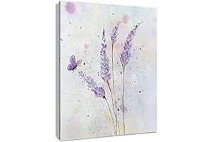 HVEST Lavender Canvas Wall Art