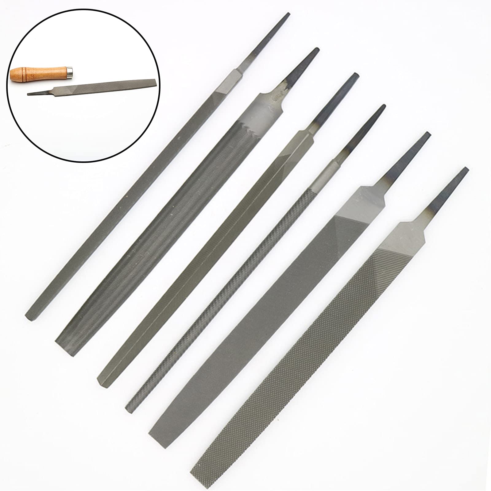 10 Manici In Legno Per Lime E Raspe - Lunghezza 90mm, Foro 4mm, Per Fai Da Te E Lavorazione Legno - Foto 8