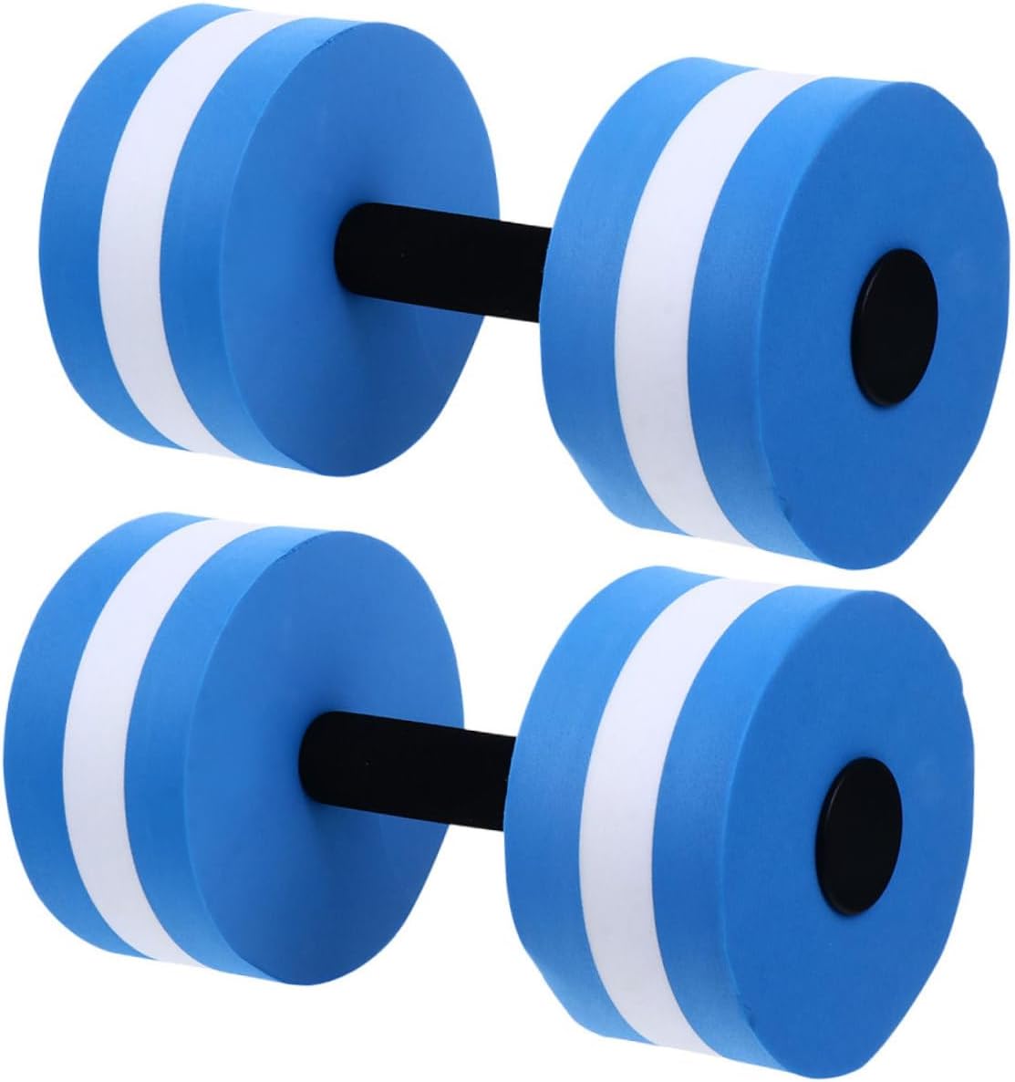 DECHOUS 2Pcs Eva Foam Water Dumbbells for Aquatic Exercise Floating Weights for Water Aerobics Pool Fitness Lightweight Versatile Exercise Equipment for Men and Women