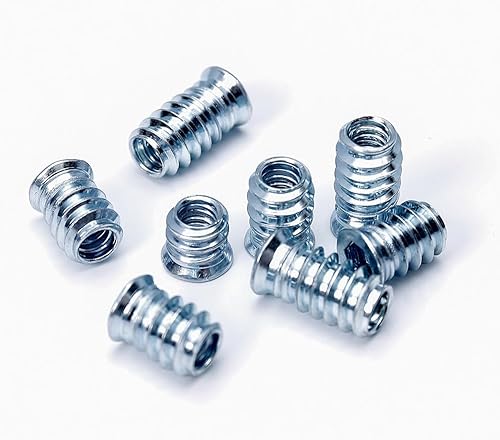 Miniatura 6 de 220 piezas de insertos roscados para madera, 1/4-0.787 x 0.394 in 0.591 in 0.787 in, 5/16-0.709 x 0.591 in 0.787 in, tuerca de inserción de tornillo