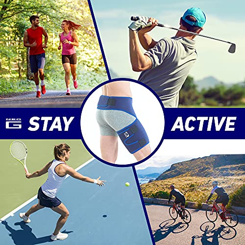 neo-g groin brace for thigh or hamstring injury groin brace for men and women - for arthritis pulled groin strain - adjustable groin compression support - unisex