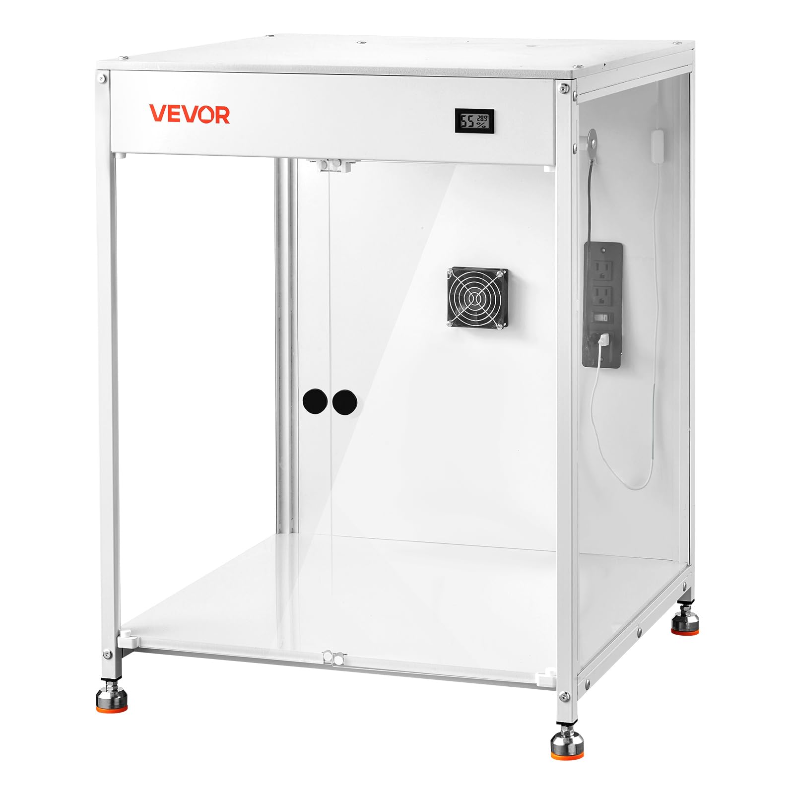 VEVOR Obudowa drukarki 3D z wentylacją, pyłoszczelna, wodoodporna, przezroczysta, akrylowa 3D, stała temperatura, kompatybilna z Bamboo Lab, Ender